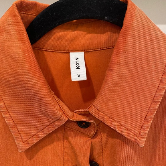 Orange Two Piece Kotn Set Size S - Picture 2 of 3